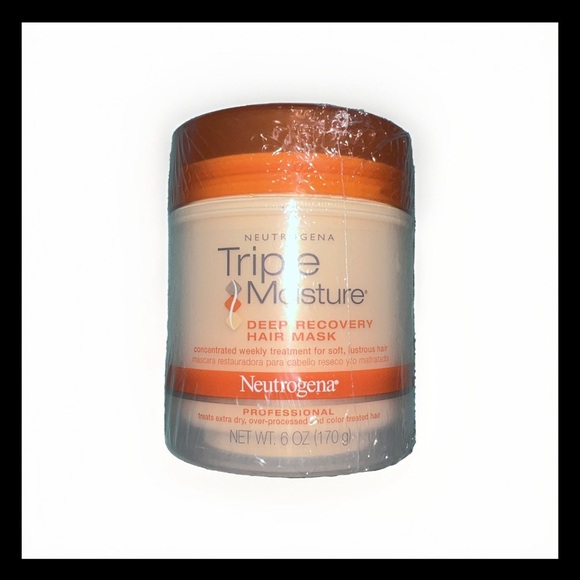 Neutrogena TRIPLE MOISTURE DEEP RECOVERY hair mask 6 oz **NEW** One Jar - Picture 2 of 6